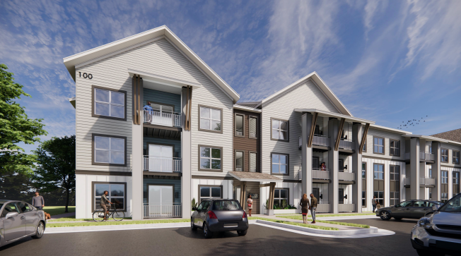 A rendering of the RENDER Legacy Trail community.