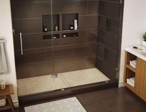 Best Bath Product
The Center Redi Trench from Tile Redi USA is a one-piece shower pan with integrated splash walls and a fully molded-in linear trench and center drain. The leakproof, pre-pitched trench is designed for easy installation, with various sizes and single-, dual-, and triple-curb options available. With a tileable top, consumers can apply coordinating floor tiles of any material to the surface; the trench is offered with a tileable top for a seamless appearance, or a non-tiled solid or grate top in chrome or nickel.