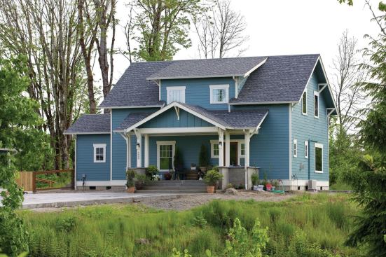 Scott Bergford, founder of Scott Homes in Olympia, WA,was an early adopter of the SIPs used to build this Craftsman. 