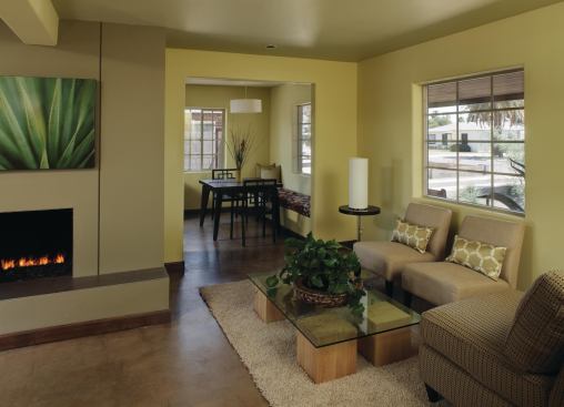 PAINT Green Street selected zero-VOC EcoShield interior paint by Dunn-Edwards. The Green Sealcertified formula is free of ethylene glycol, a dangerous and odorless solvent common to even some low-VOC paints, says the firm, and has practically no odor. 888.337.2468. 
www.dunnedwards.com.&nbsp;&nbsp; 
WINDOWS Custom-made to meet historic preservation requirements, the homes Jeld-Wen Builders Vinyl windows are Energy Starrated and achieve a U-factor of 0.32. The companys LoE3-366 glass blocks 95% of ultraviolet rays, and the new TegraTite installation kit helps provide a tighter, more energy-efficient installation. 800.535.3936. 
www.jeld-wen.com.&nbsp;&nbsp; 
FLOORING EcoProcotes SoyCrete gave the concrete floors the variegated look of an acid stain. The soy-based, low-VOC formula, which is virtually odorless, bonds with the concrete without leaving behind a topical coating or film that contribute to premature wearing or peeling, according to the company. 877.366.7547. 
www.ecoprocote.com.