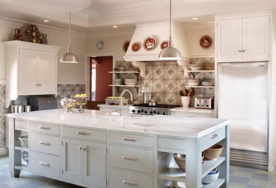 The Santa Barbara home's kitchen.