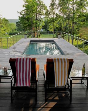 Owens Pool House, Worthington, Mass.                               