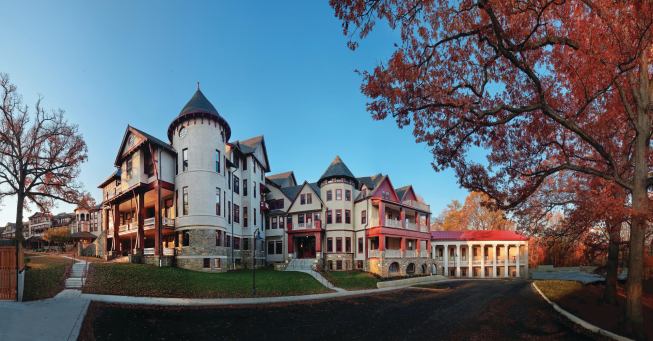 Re-Opened for Business The quirky historic buildings of National Park Seminary now contain 50 condos priced at $309,000 to $1 million, and 566 leased apartments that rent for $875 to $1,760 per month.