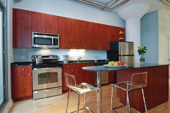 The lower, original floors were turned into loft spaces.