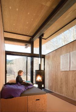 2009 rada  The Rolling Huts, Mazama, Wash.  Outbuilding / Grand Award  Olson Sundberg Kundig Allen Architects (now Olson Kundig Architects ), Seattle&nbsp;   Woodburning fireplaces warm the simple plywood interiors.