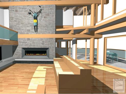 The house will feature a green roof, solar hot water, rainwater collection, geothermal heat, and LED lighting.