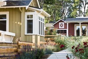 With their fiber cement exteriors and vinyl trim, all homes are durable and low-maintenance. Chapin masterminds the color palette for every project he designs.