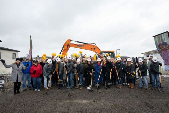 Hanson Builders breaking ground on the 2025 St. Jude Dream Home Showplace in Maple Grove, Minnesota.